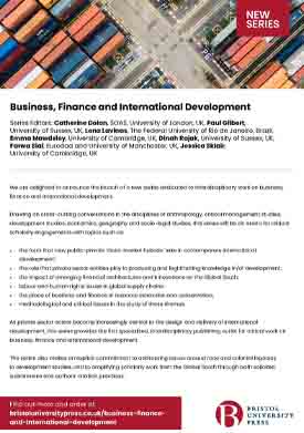 Business, Finance and International Development cover