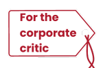 For the corporate critic