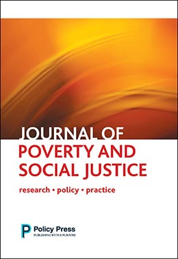 Journal of poverty and social justice cover