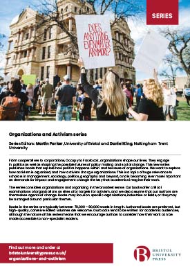 Organisations and Activism flyer