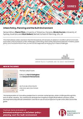 Urban policy, planning and the built environment flyer